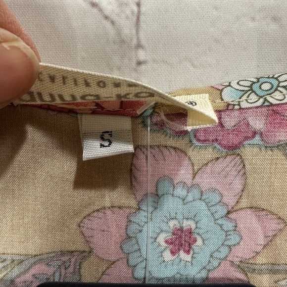 Anna-Kaci Long Sleeve Tassel Tie Boho Floral Viscose Dress‎ Womens Small NWT - Picture 3 of 7